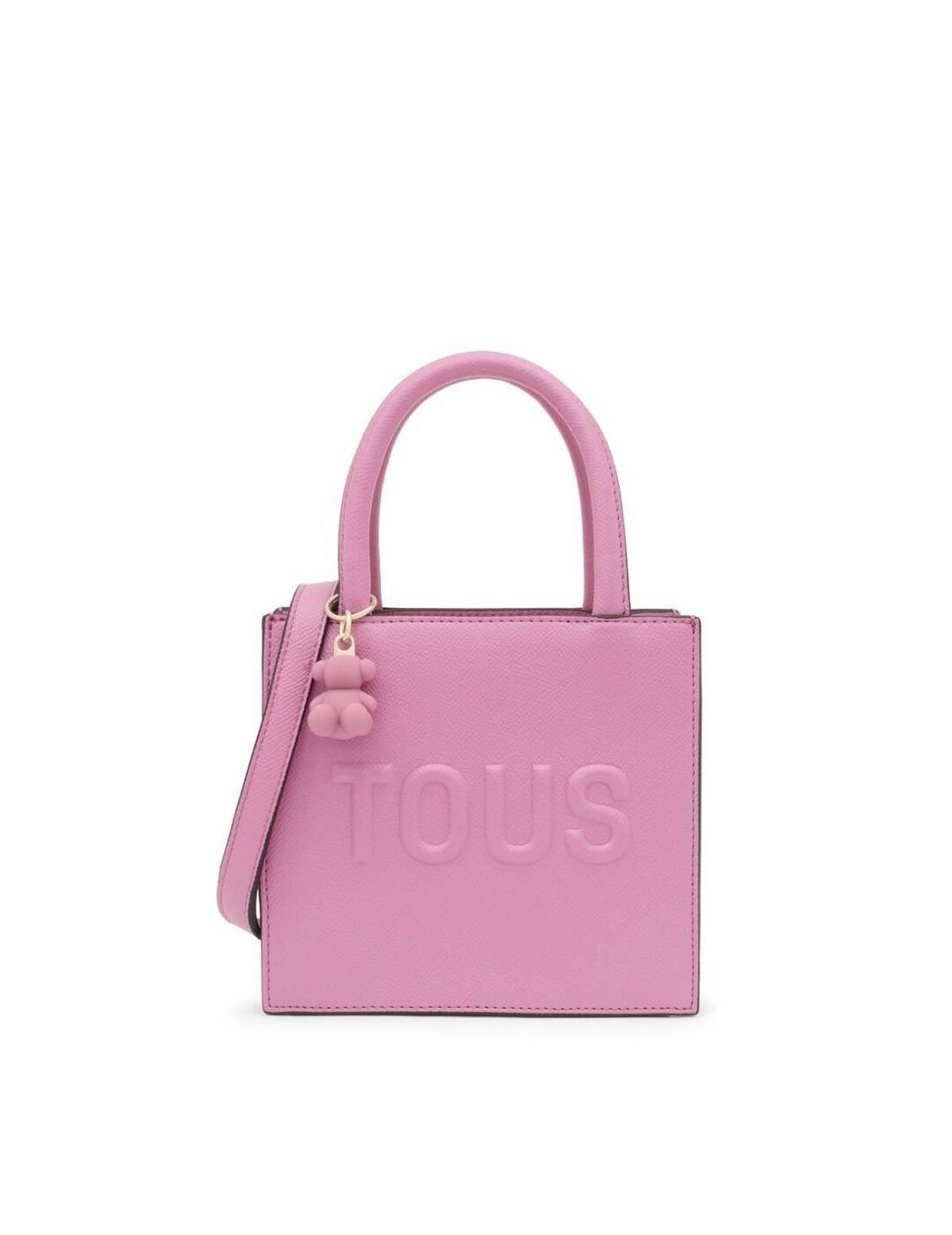 Bolso Tous Mini Cube Brenda Rosa Oscuro