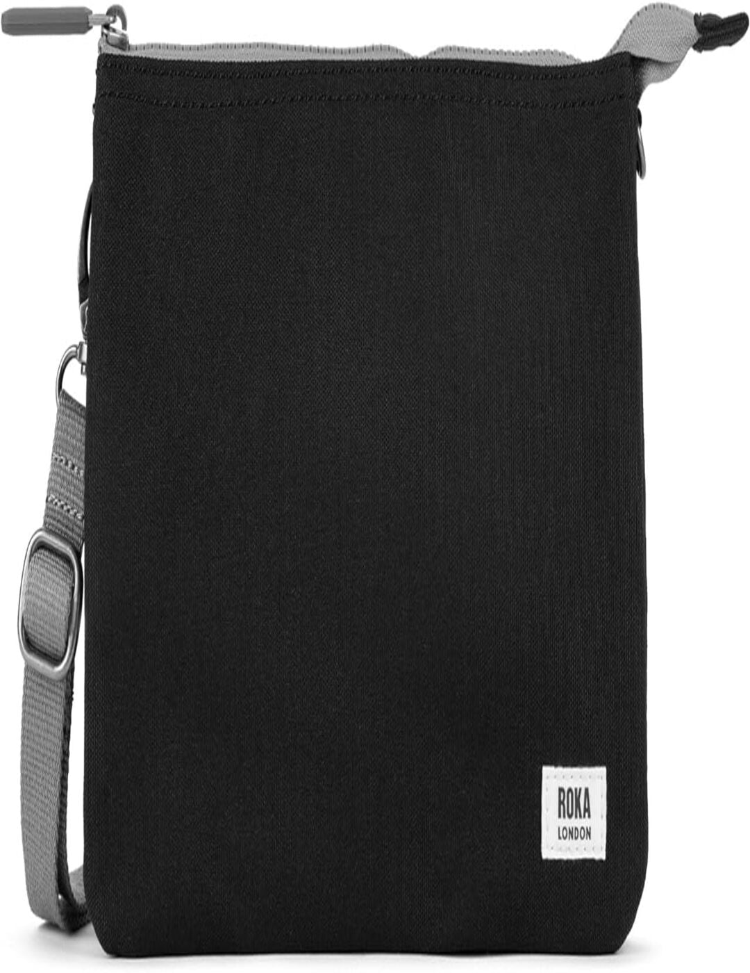 Bandolera Roka Carnaby Crossbody XL Recicled Canvas All Black