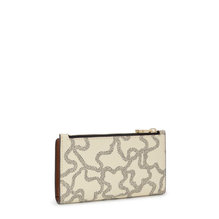 Billetera Tous S Flat Kaos Icon Beige