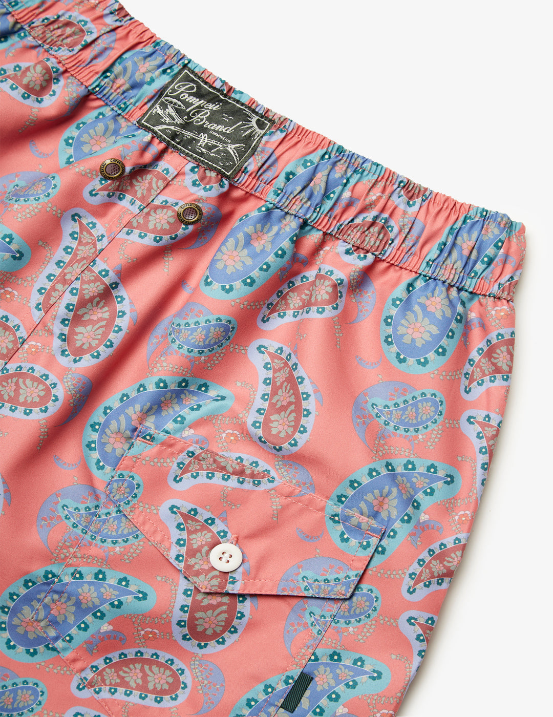 Bañador Pompeii Dark Pink Big Paisley Swin Trunks