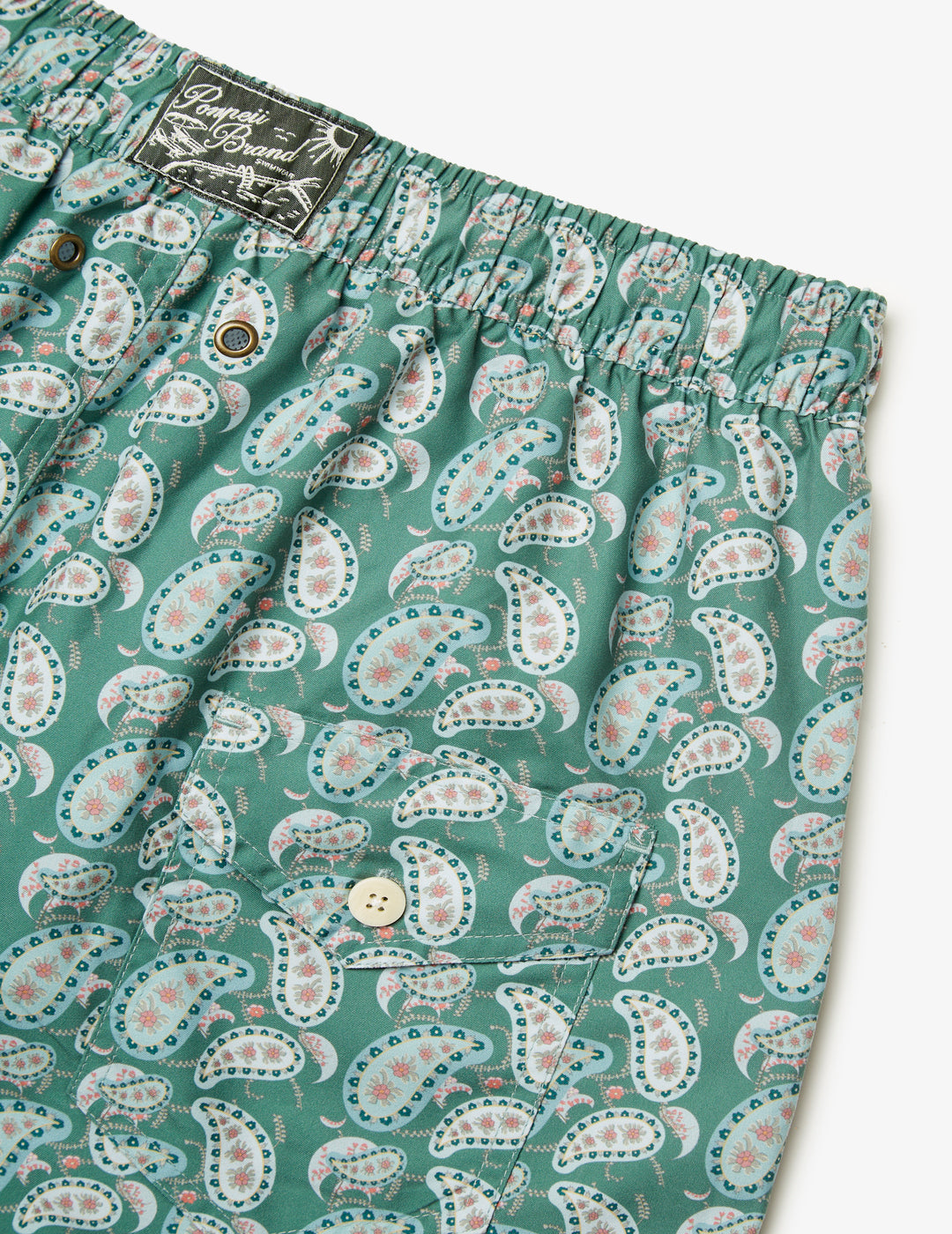 Bañador Pompeii Khaki Big Paisley Swin Trunks