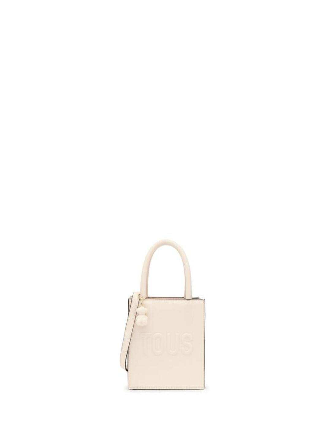 Bolso Tous Mini Cube Brenda Beige