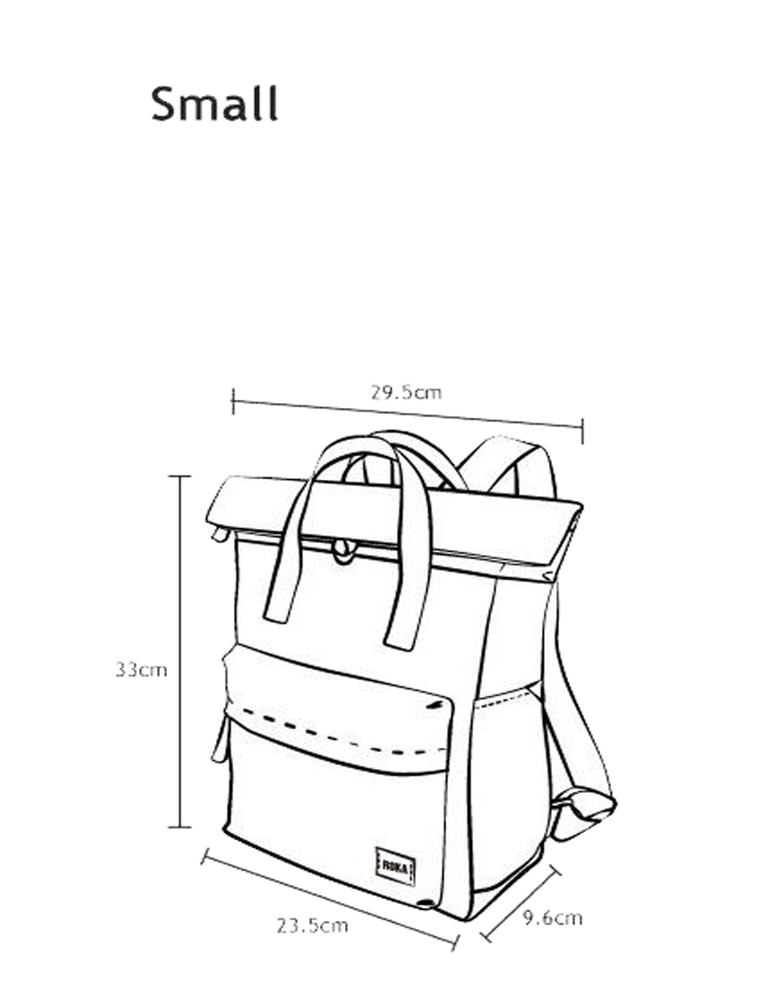 Mochila Roka Sostenible Canfield B Small Nylon Avocado