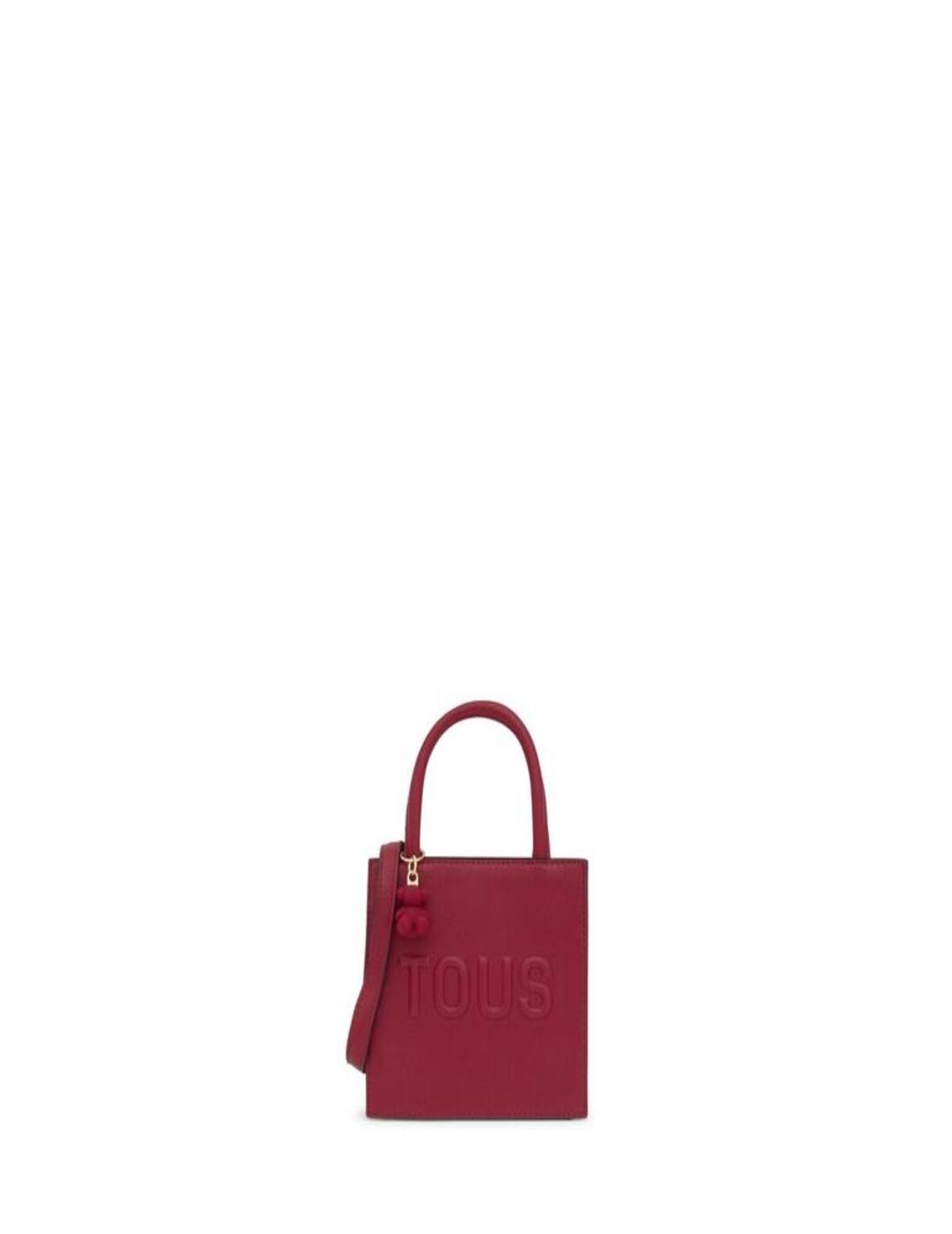 Bolso Tous Brenda Mini Cube Granate