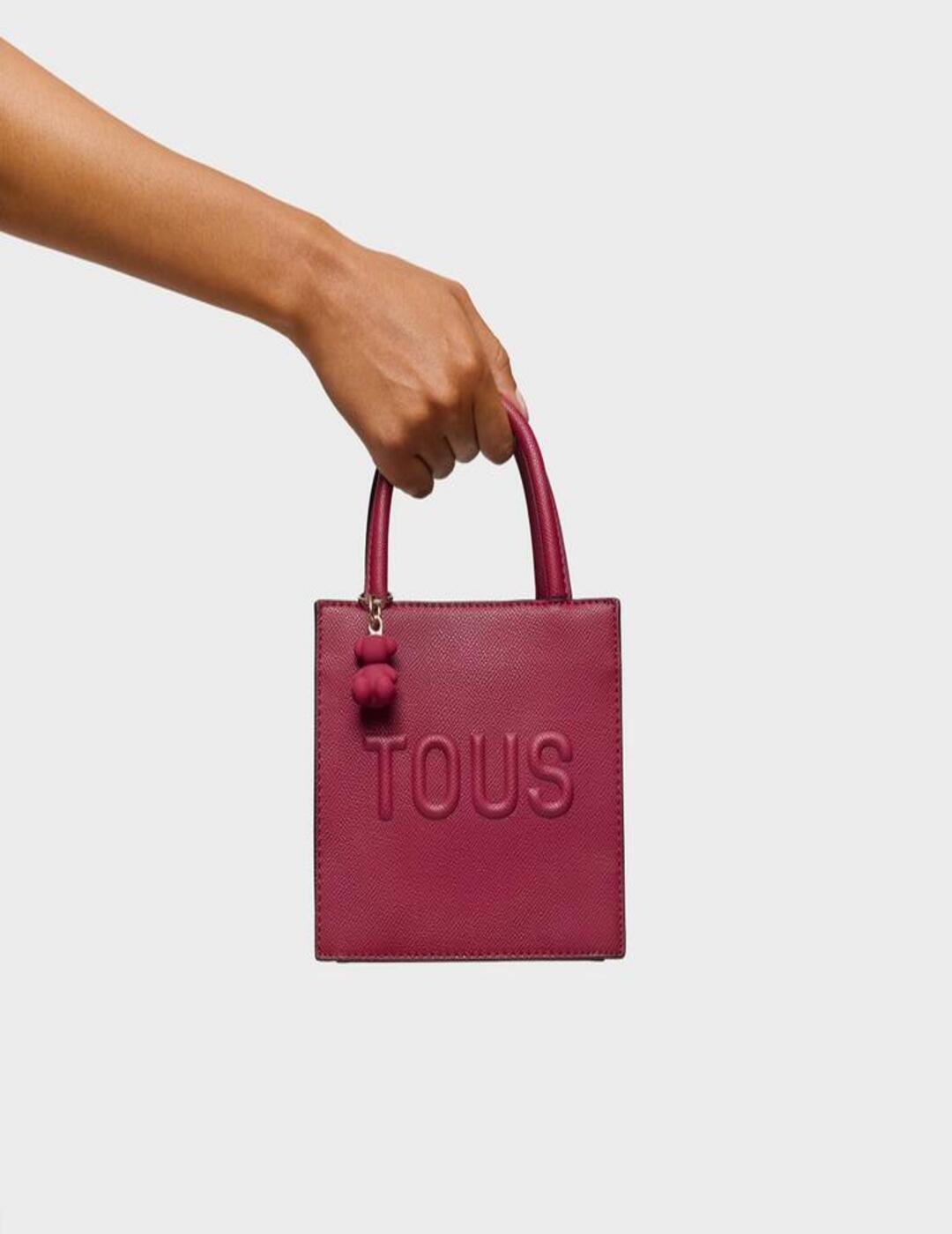 Bolso Tous Brenda Mini Cube Granate