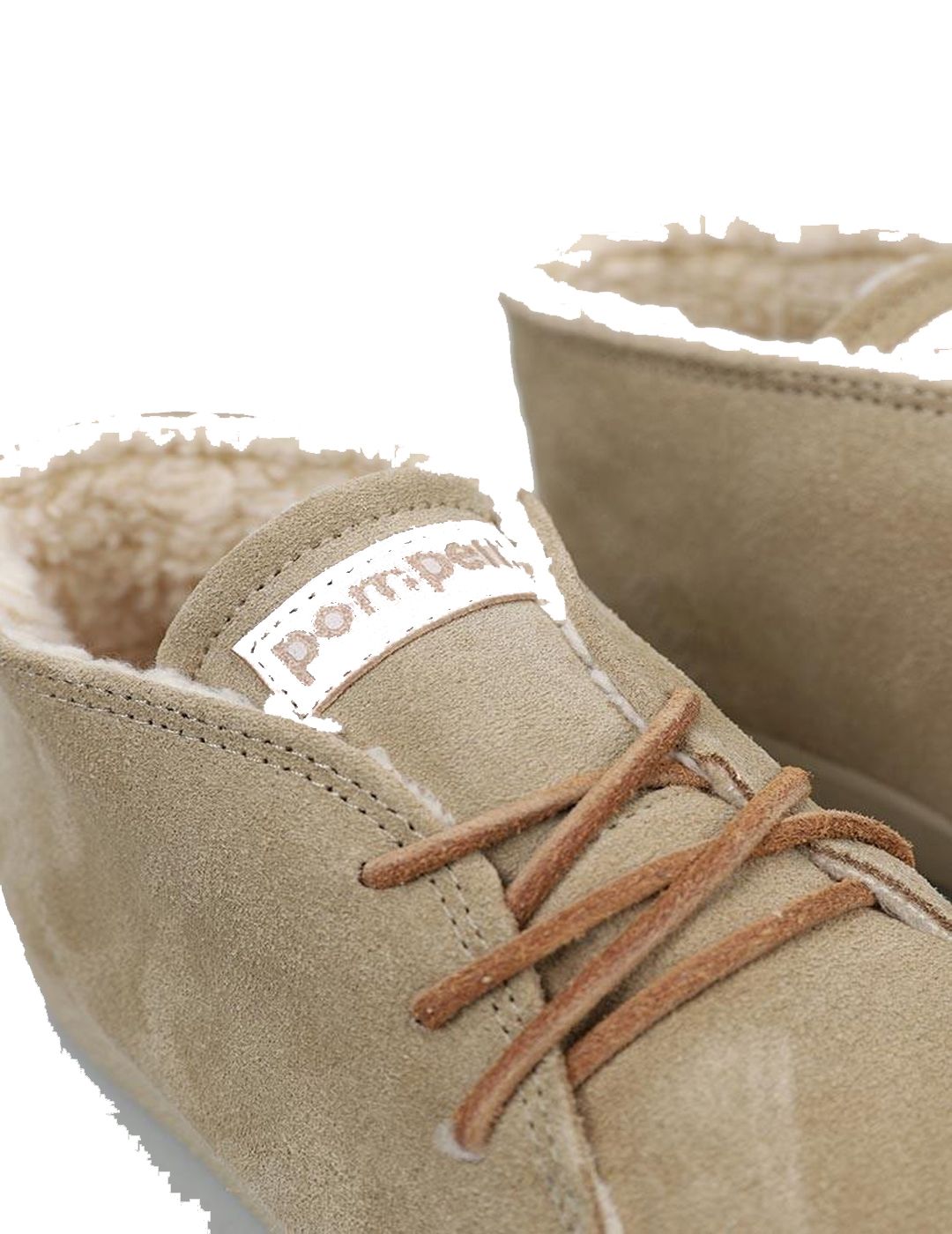 Zapatilla Mujer Pompeii Catalina Fleece Beige Ozonoshop monforte